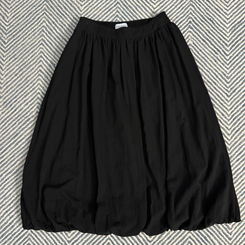 Fantastic Lucy Paris Bubble Skirt Midi Black XS, New